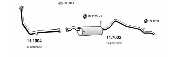 ASSO ART0565 Exhaust System